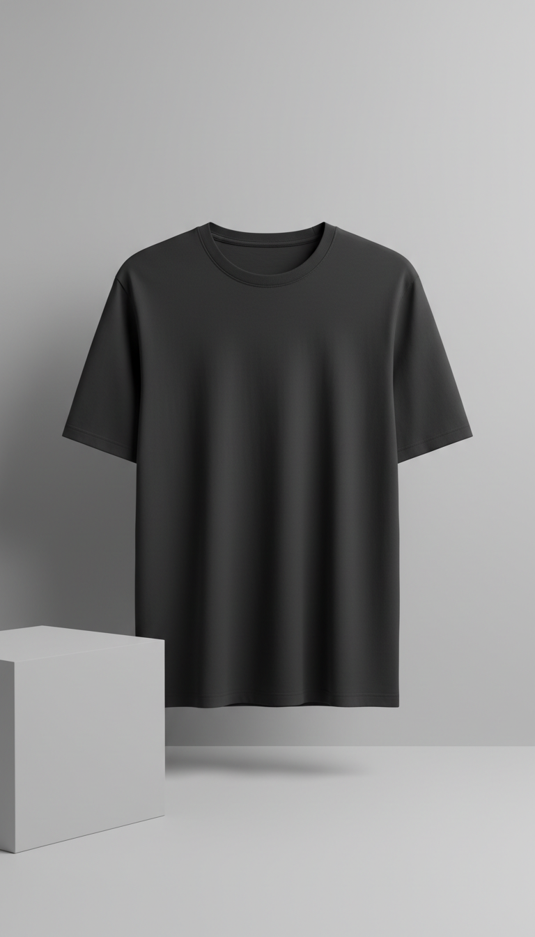 Cotton Short-Sleeve Shirt Minimal Placket